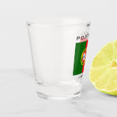 Individuelle Name Portugese Flag Schnapsglas (Links)