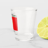 Individuelle Name Portugese Flag Schnapsglas (Rechts)
