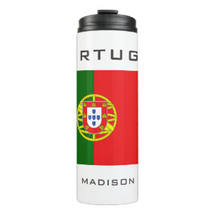 Individuelle Name Portugese Flag Thermosbecher