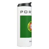 Individuelle Name Portugese Flag Thermosbecher (Nach links gedreht)
