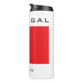 Individuelle Name Portugese Flag Thermosbecher (Nach rechts gedreht)