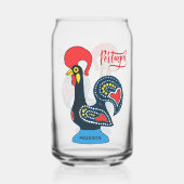 Individuelle Name Portugese Rooster Dosenglas (Vorderseite)
