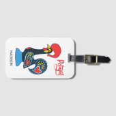 Individuelle Name Portugese Rooster Gepäckanhänger (Vorderseite (Horizontal))