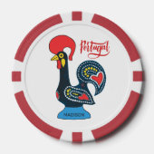 Individuelle Name Portugese Rooster Pokerchips (Vorderseite)