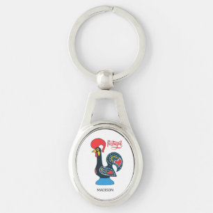Individuelle Name Portugese Rooster Schlüsselanhänger