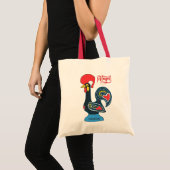 Individuelle Name Portugese Rooster Tragetasche (Vorderseite (Produkt))