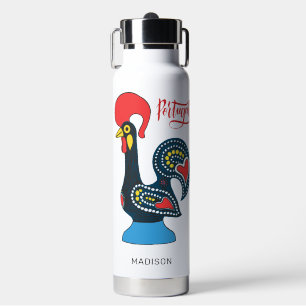 Individuelle Name Portugese Rooster Trinkflasche