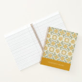Individuelle Name Portugese Tiles Pattern Notizblock (Innenseite)
