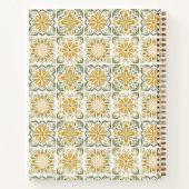 Individuelle Name Portugese Tiles Pattern Notizblock (Rückseite)