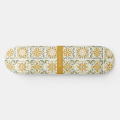 Individuelle Name Portugese Tiles Pattern Skateboard (Horizontal)