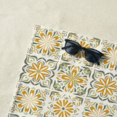 Individuelle Name Portugese Tiles Pattern Strandtuch (Beispiel)