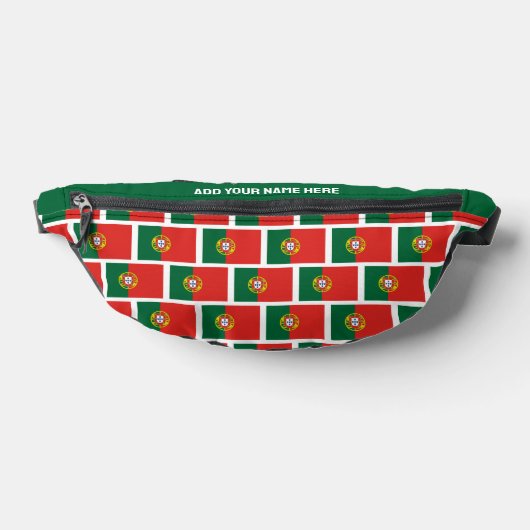 Individuelle Name PORTUGIESISCHE FLAG PORTUGALS Bauchtasche (Ablage )