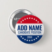 Individuelle Name-Position der Classic Campaign De Button (Vorne & Hinten)