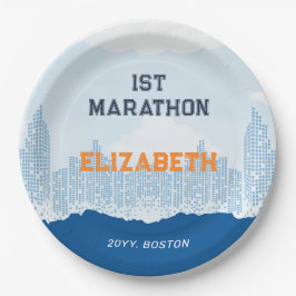 Individuelle Name Post Marathon Celebration Party Pappteller