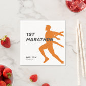 Individuelle Name Post Marathon Celebration Party Serviette (Beispiel)