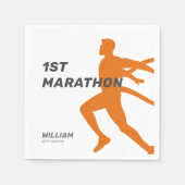 Individuelle Name Post Marathon Celebration Party Serviette (Vorderseite)