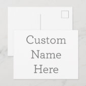 Postkarte, Größe: Standard Postkarte, Papier: Signature-Matt, Umschläge: Keine (Vorne/Hinten)