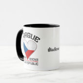 Individuelle Name PRAGUE Tasse (Vorderseite Links)