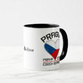 Individuelle Name PRAGUE Tasse (VorderseiteRechts)