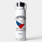 Individuelle Name PRAGUE Trinkflasche (Hinten)
