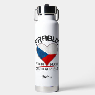 Individuelle Name PRAGUE Trinkflasche