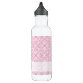 Individuelle Name Preppy in Pink Mandala Diamond g Edelstahlflasche (Rechts)