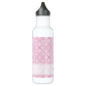 Individuelle Name Preppy in Pink Mandala Diamond g Edelstahlflasche (Links)