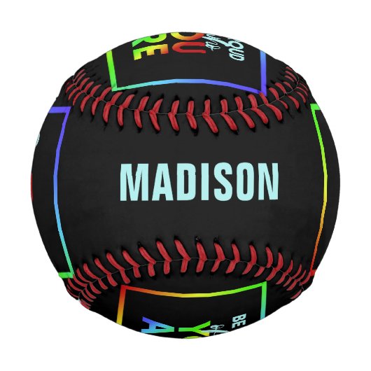 Individuelle Name Pride Baseball (Rückseite)