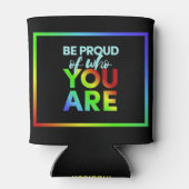 Individuelle Name Pride kann kühler werden Dosenkühler (Rückseite)