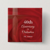 Individuelle Name Priester Anniversary Ordination  Button (Vorderseite)