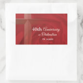 Individuelle Name Priester Anniversary Ordination Rechteckiger Aufkleber (Tasche)