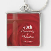 Individuelle Name Priester Anniversary Ordination Schlüsselanhänger (Vorne)