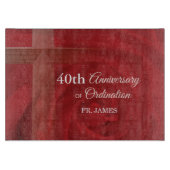 Individuelle Name Priester Anniversary Ordination  Schneidebrett (Vorderseite)