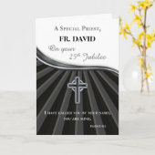 Individuelle Name Priester Silver Jubiläum der Ord Karte (Gelbe Blume)