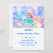 Individuelle Name Princess Birthday Party Einladung (Rückseite)