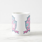 Individuelle Name Prinzessin Wappen pink blau Madi Kaffeetasse (Mittel)