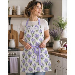 Individuelle Name Provence Lavender Schürze