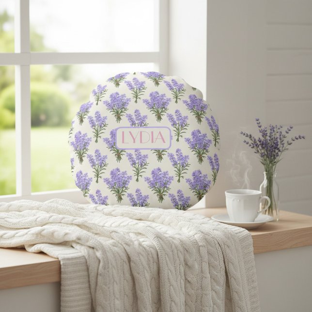Individuelle Name Provence Lavender Throw Kissen (Von Creator hochgeladen)