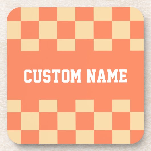 Individuelle Name-Prüfplatinenmuster Getränkeuntersetzer (Vorderseite)