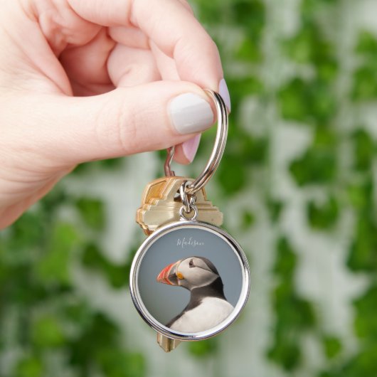 Individuelle Name Puffin Schlüsselketten Schlüsselanhänger (Hand)