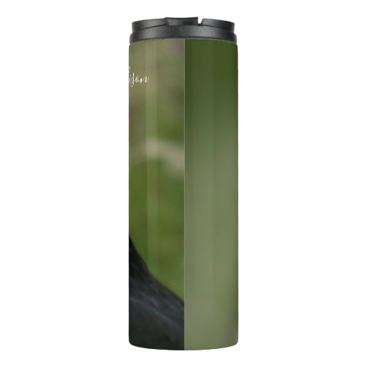 Individuelle Name Puffin Thermosbecher (Rückseite)