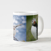 Individuelle Name Puffins jumbo Tasse (Vorderseite Rechts)