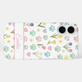Individuelle Name PW Print & Hearts Handy-Fall Case-Mate iPhone Hülle (Rückseite (Horizontal))