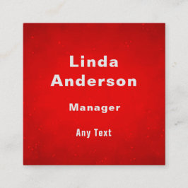 Individuelle Name QR-Code beruflich Quadratische Visitenkarte