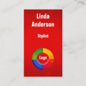 Individuelle Name QR-Code beruflich Visitenkarte (Vorderseite)