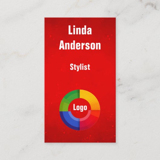 Individuelle Name QR-Code beruflich Visitenkarte (Vorderseite)