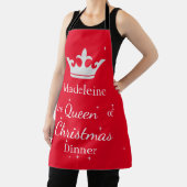 Individuelle Name Queen of Christmas Dinner Schürze (InSitu)