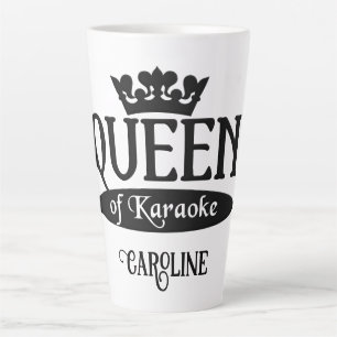 Individuelle Name Queen of Karaoke Milchtasse