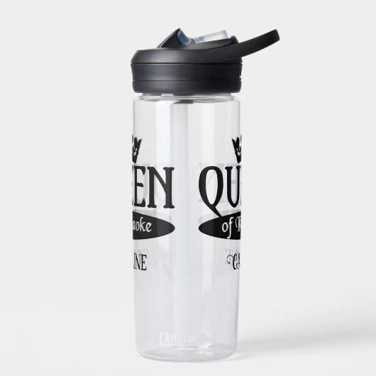 Individuelle Name Queen of Karaoke Trinkflasche (Links)