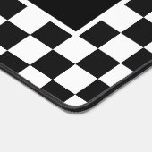 Individuelle Name Racing Checkerboard Muster Class Schreibtischunterlage (Ecke)